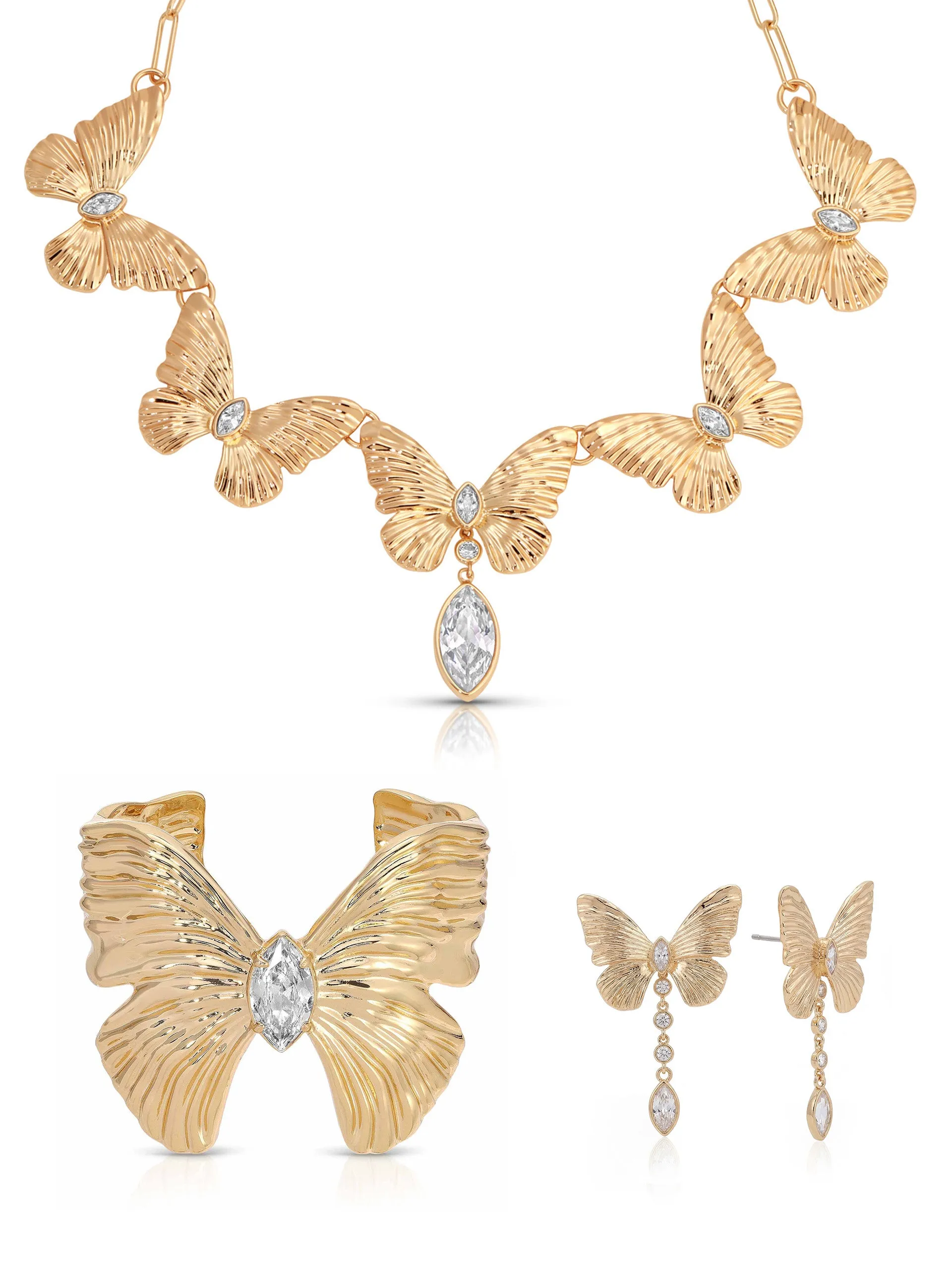 Trio Butterfly Set sold by ettika