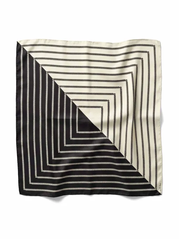 Modern Geometric Stripe Scarf made by ettika