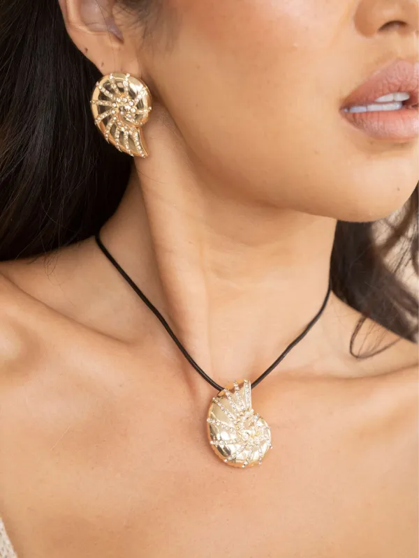 Chunky Nautilus Shell Set made by ettika