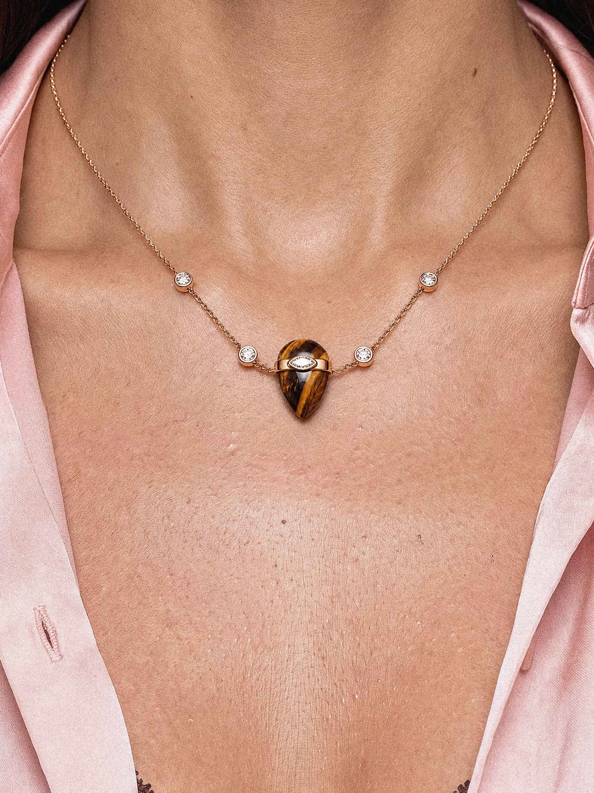 Tiger's Eye Solstice Necklace sold by ettika product image thumbnail 2