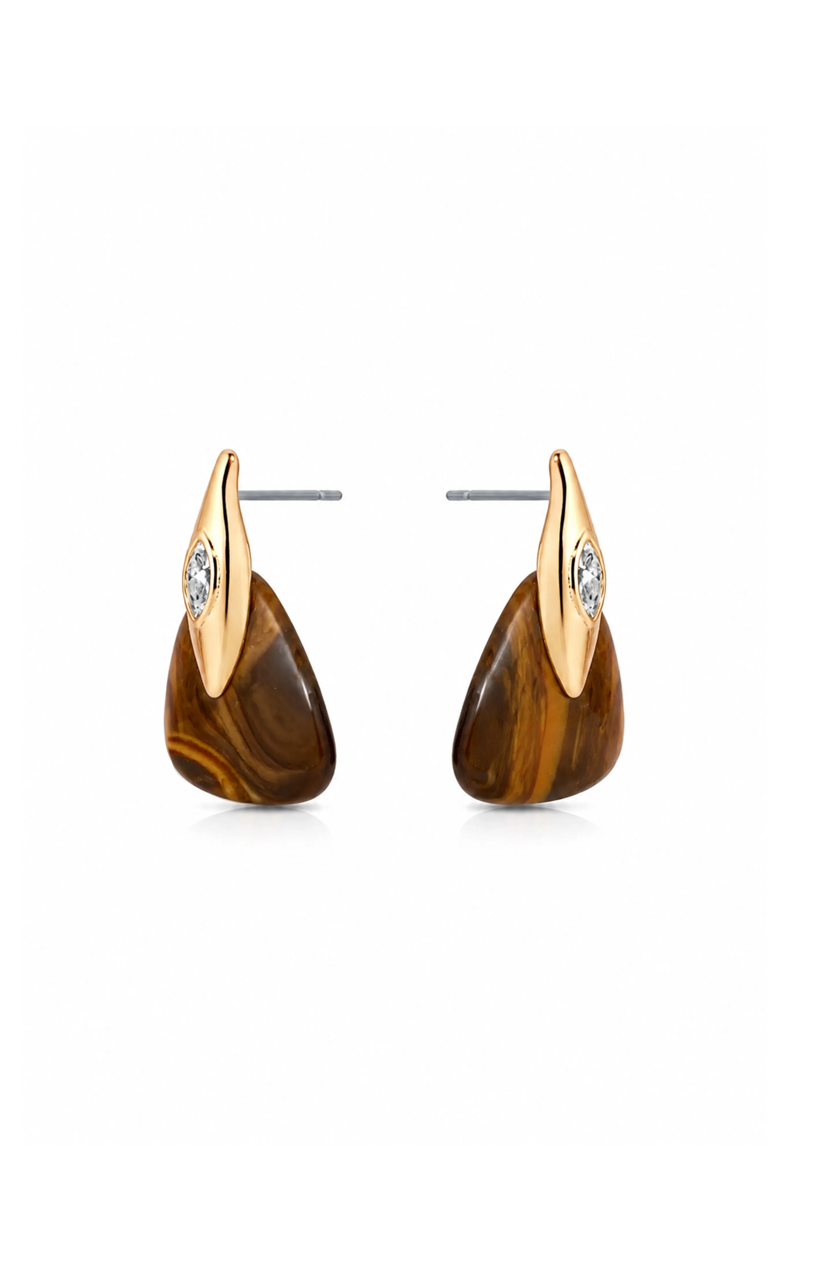 Tiger's Eye Solstice Earrings sold by ettika product image thumbnail 3