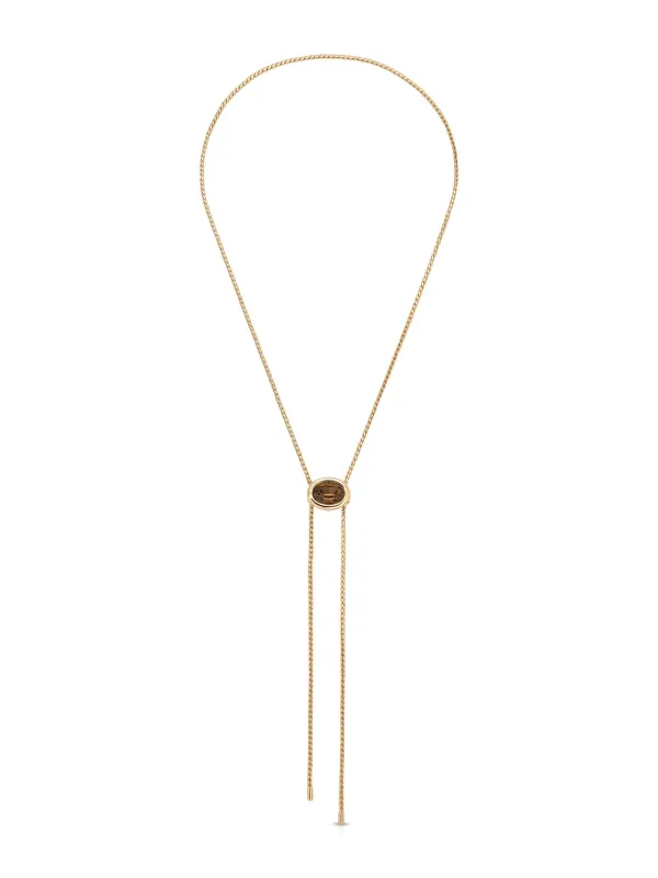 Smokey Quartz Bolo Necklace made by ettika