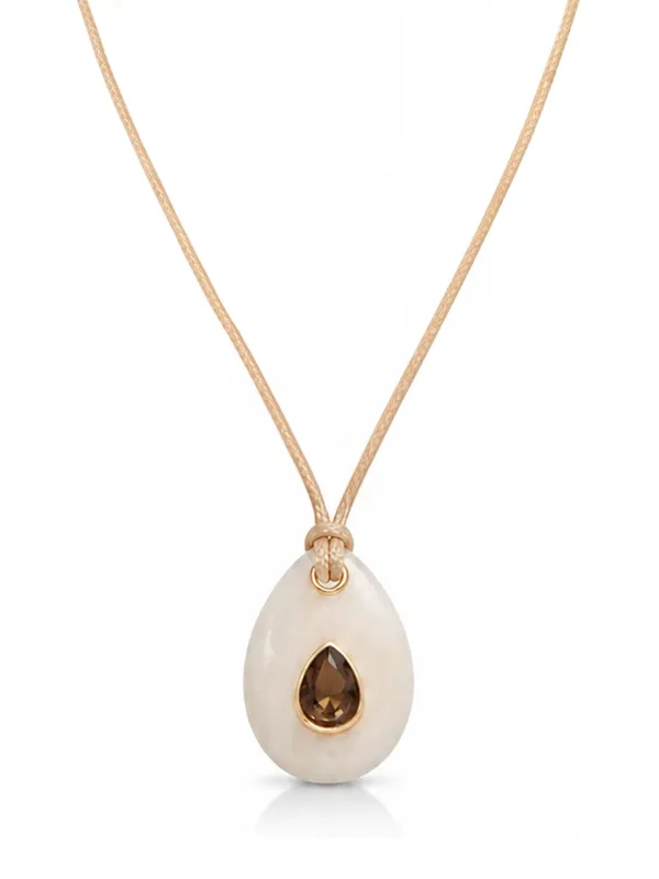 Teardrop Cord Necklace made by ettika