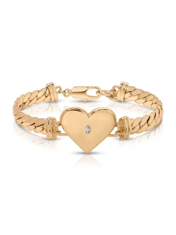 Love to Love Heart Bracelet made by ettika