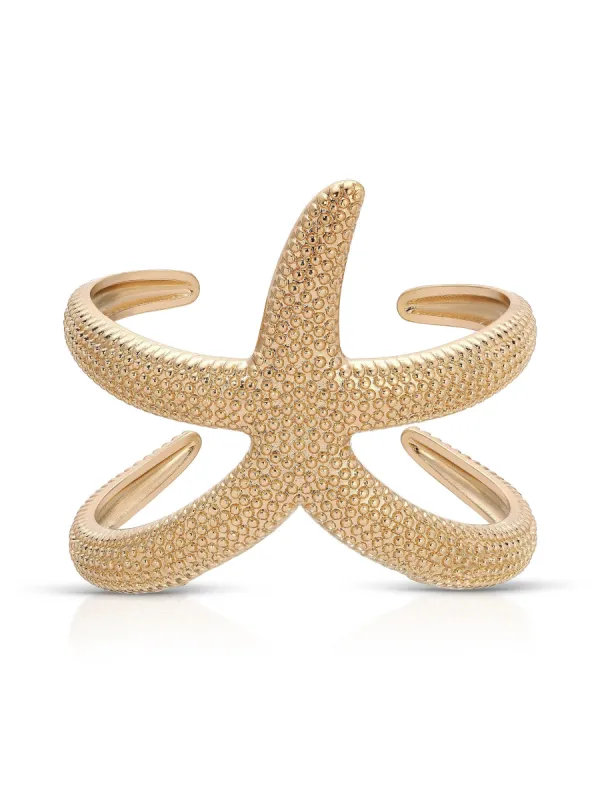 Starfish Hug Cuff sold by ettika