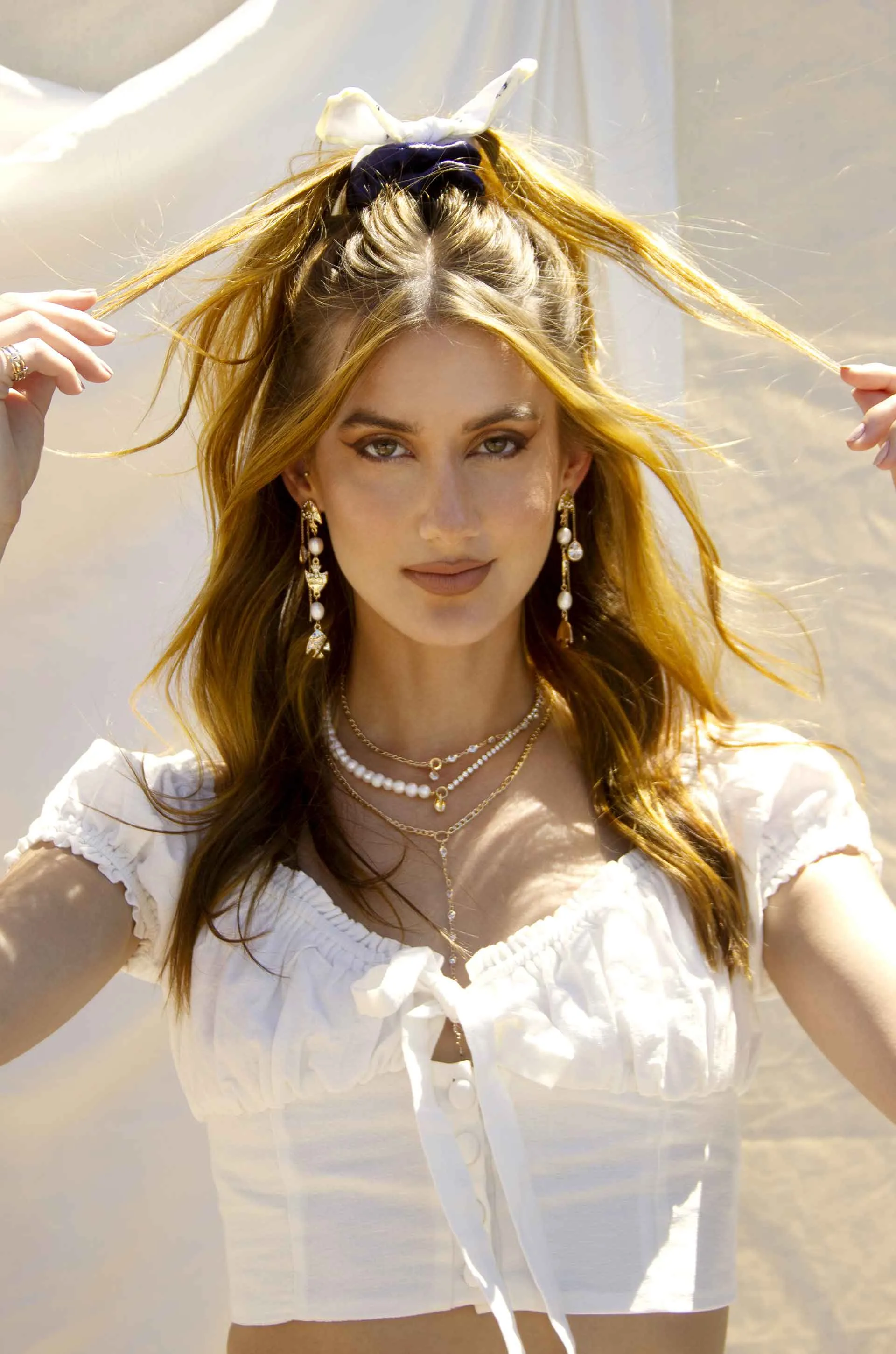 Terylene Scrunchie Set of 3 sold by ettika product image thumbnail 2