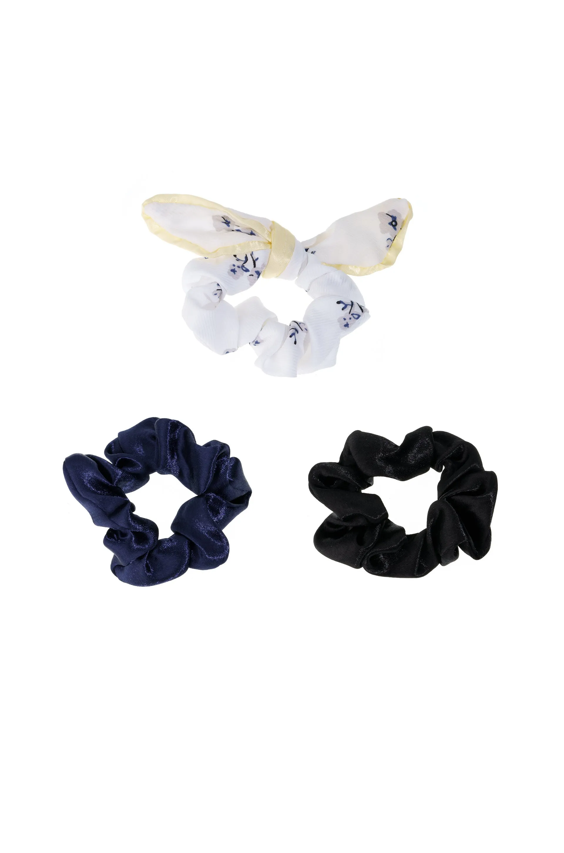 Terylene Scrunchie Set of 3 sold by ettika
