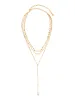 Forever Falling Pearl Lariat sold by ettika