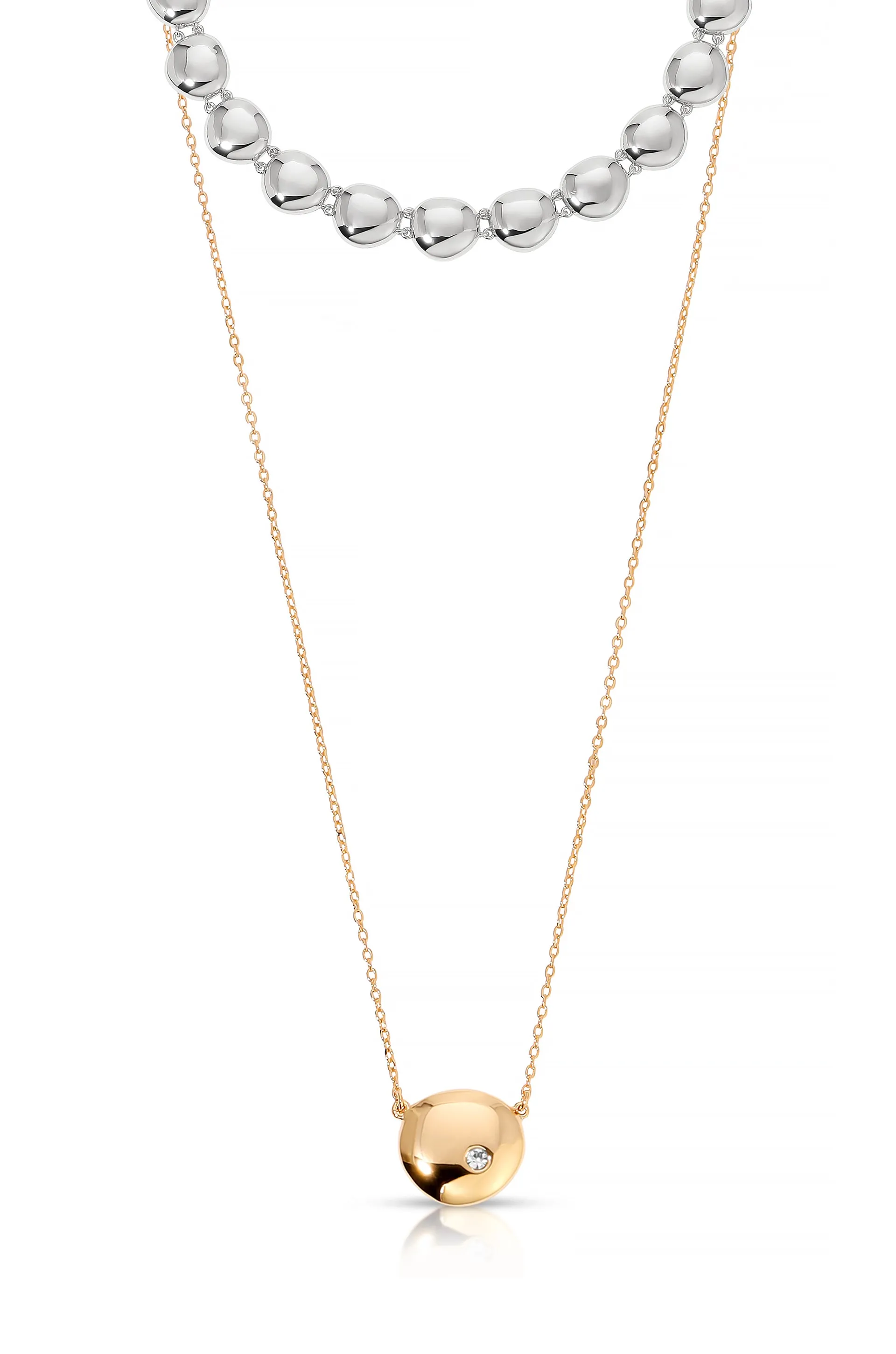Pebble Choker + Pendant Necklace Set sold by ettika product image thumbnail 5