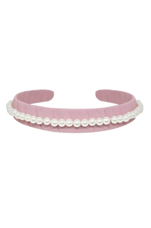 Classic Pearl Headband sold by ettika