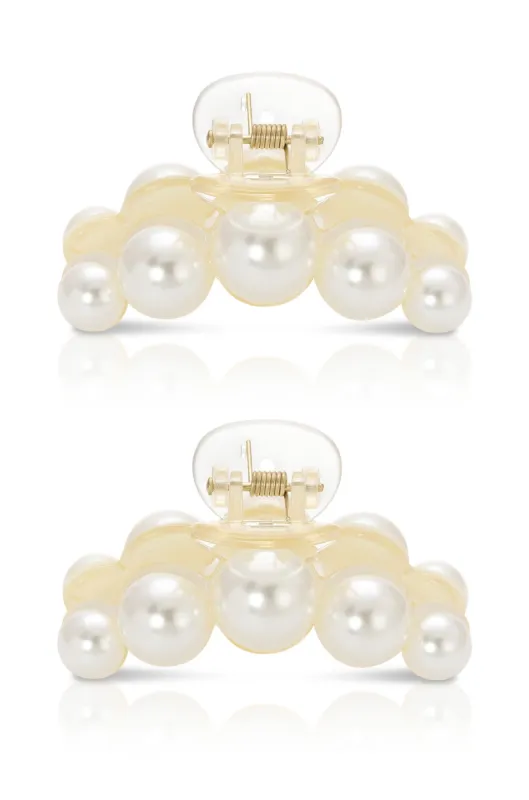 Pearl Hair Claw Set of 2 sold by ettika