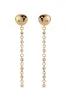 Polished Pebble Linear Chain Earrings sold by ettika