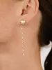 Polished Pebble Linear Chain Earrings sold by ettika