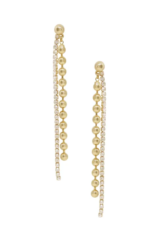 Crystal Firework 18k Gold Plated Dangle Earring sold by ettika
