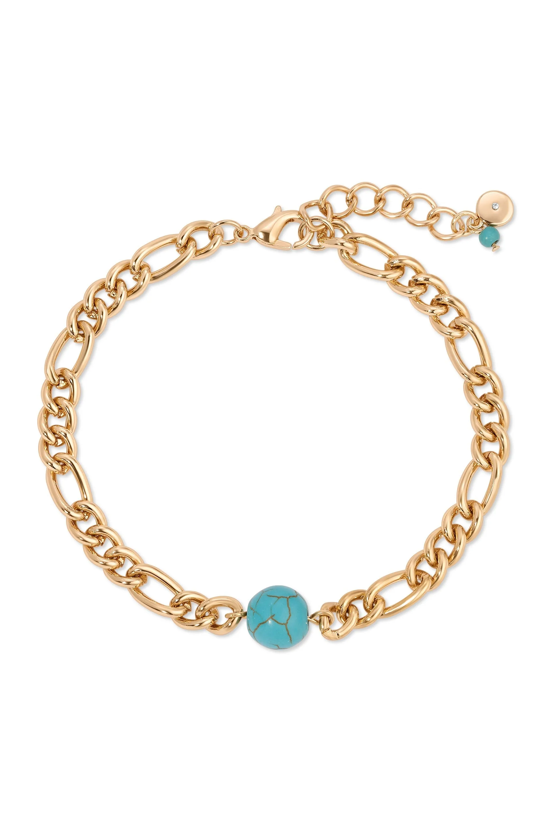 Turquoise Link Anklet Set sold by ettika product image thumbnail 5