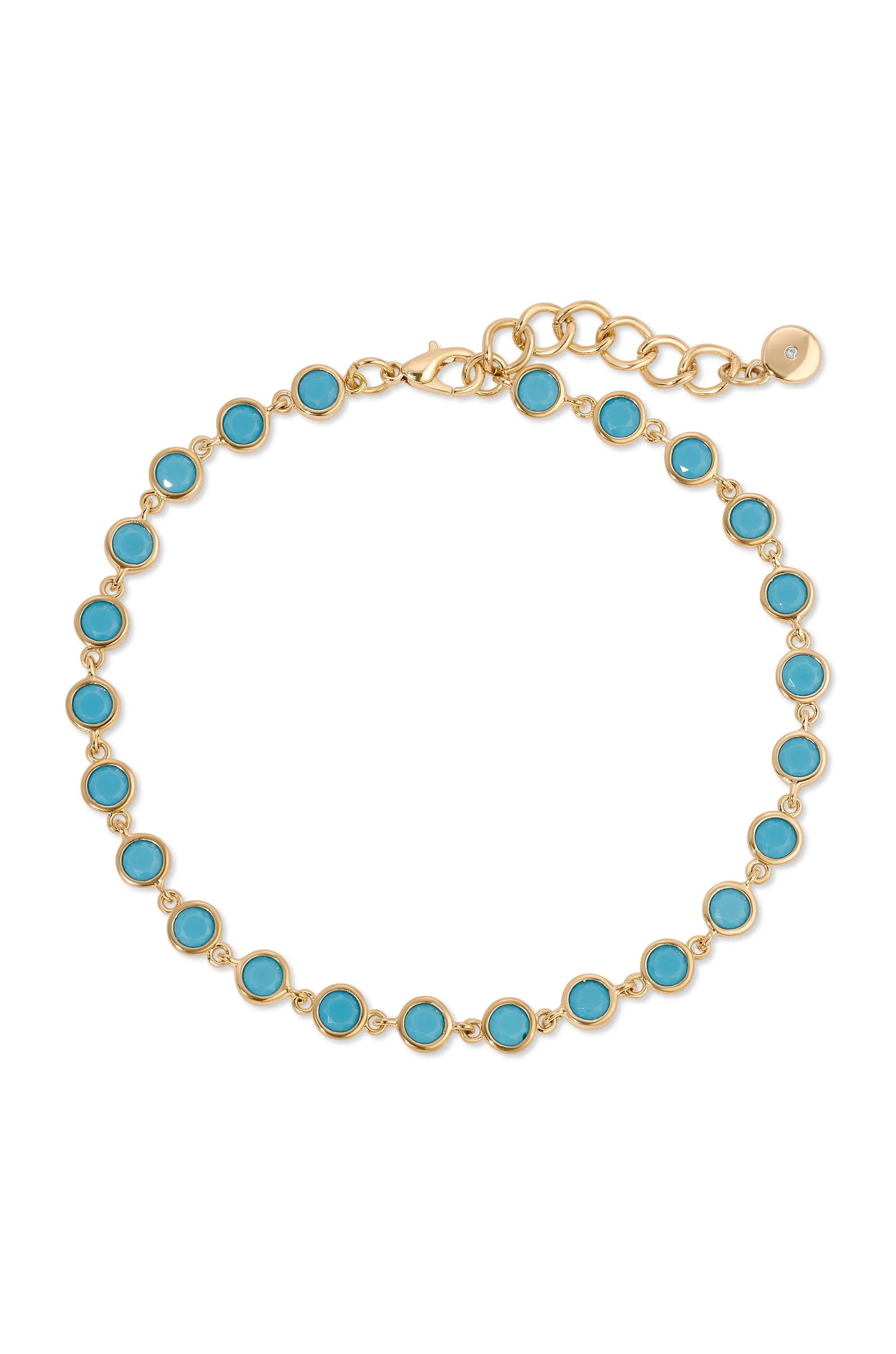 Turquoise Link Anklet Set sold by ettika product image thumbnail 3
