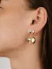 Polished Double Pebble Drop Earrings sold by ettika