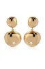 Polished Double Pebble Drop Earrings sold by ettika