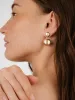 Polished Double Pebble Drop Earrings sold by ettika