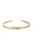 Half Classic Half Sparkle Bracelet Cuff sold by ettika
