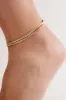 Slinky Snake Double Chain Anklet sold by ettika
