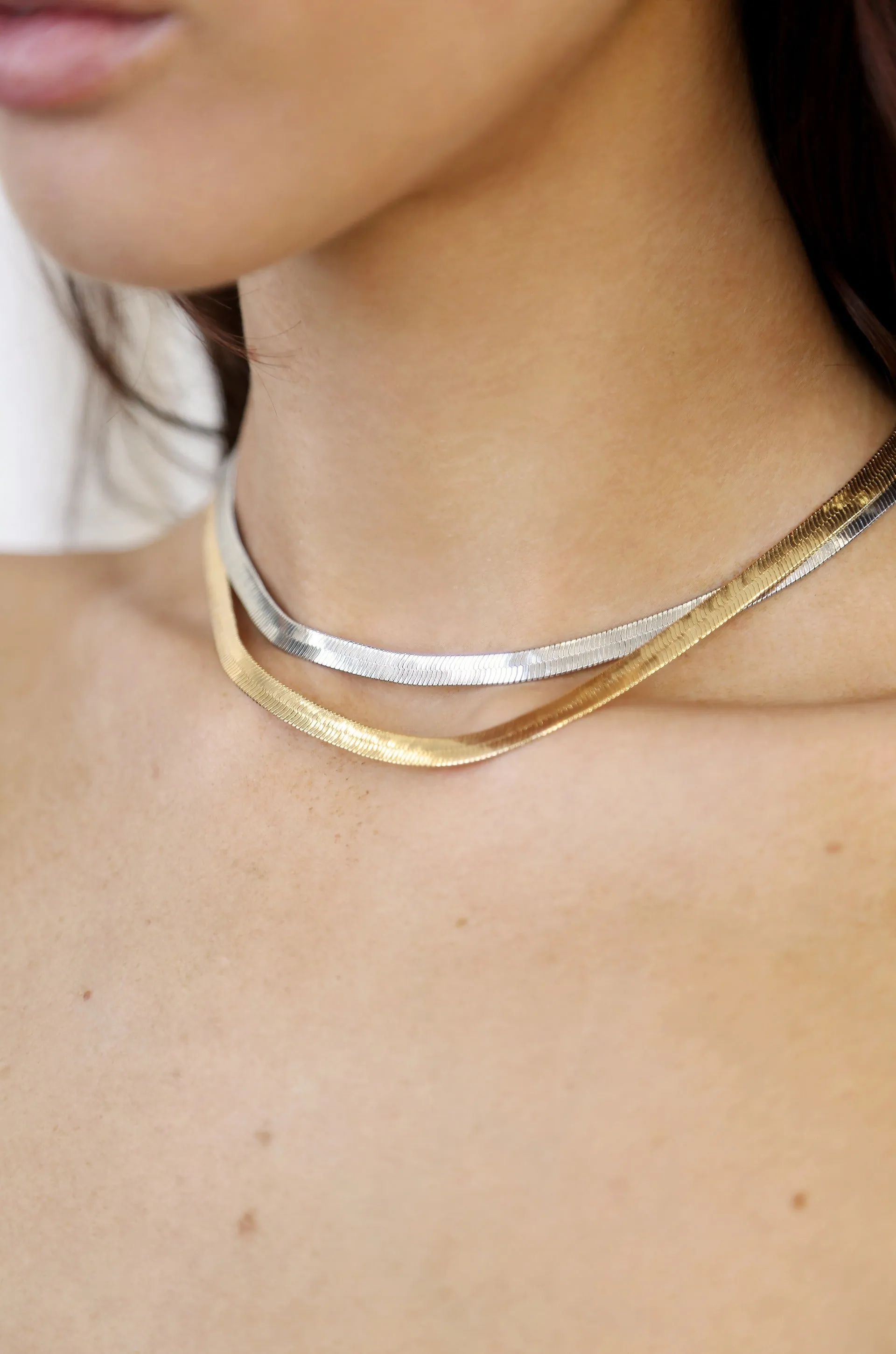 Herringbone Chain Necklace sold by ettika product image thumbnail 3