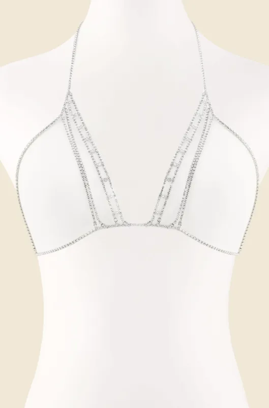 Cancun Calling Crystal Body Chain sold by ettika