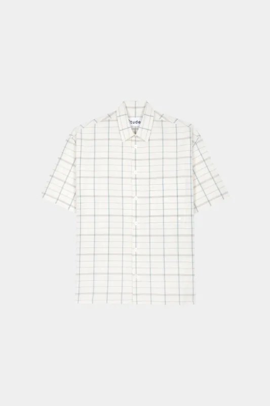 ILLUSION SS OFF WHITE CHECK sold by Etudes Studio