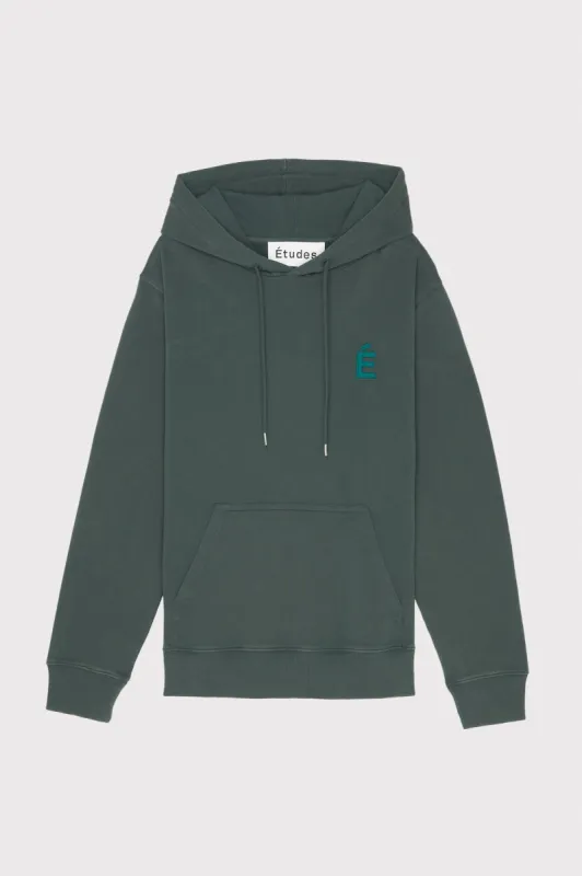 HOODIE PATCH DK GREEN WASHED sold by Etudes Studio