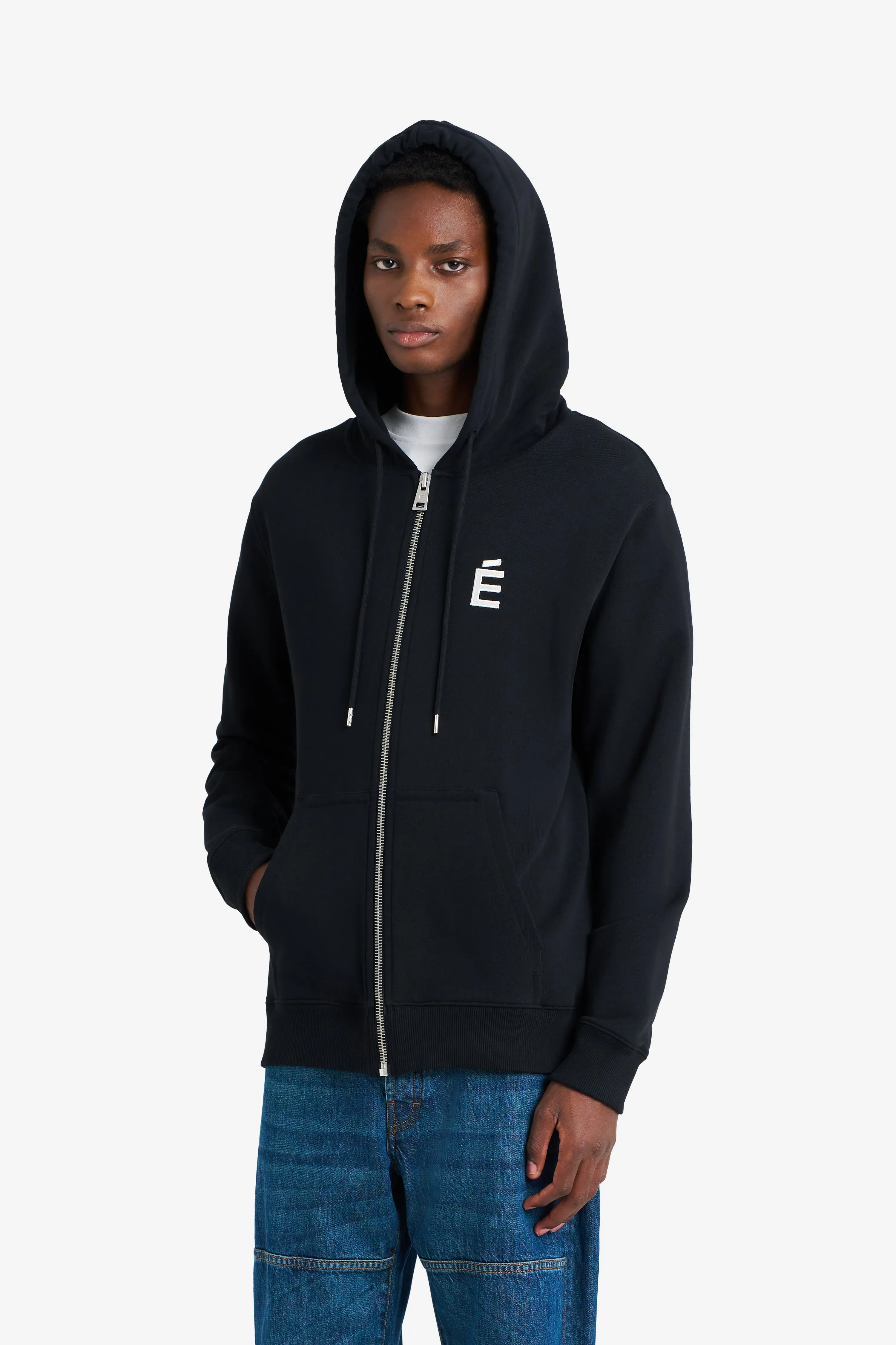 REGULAR ZIP HOODIE É BLACK sold by Etudes Studio product image thumbnail 3