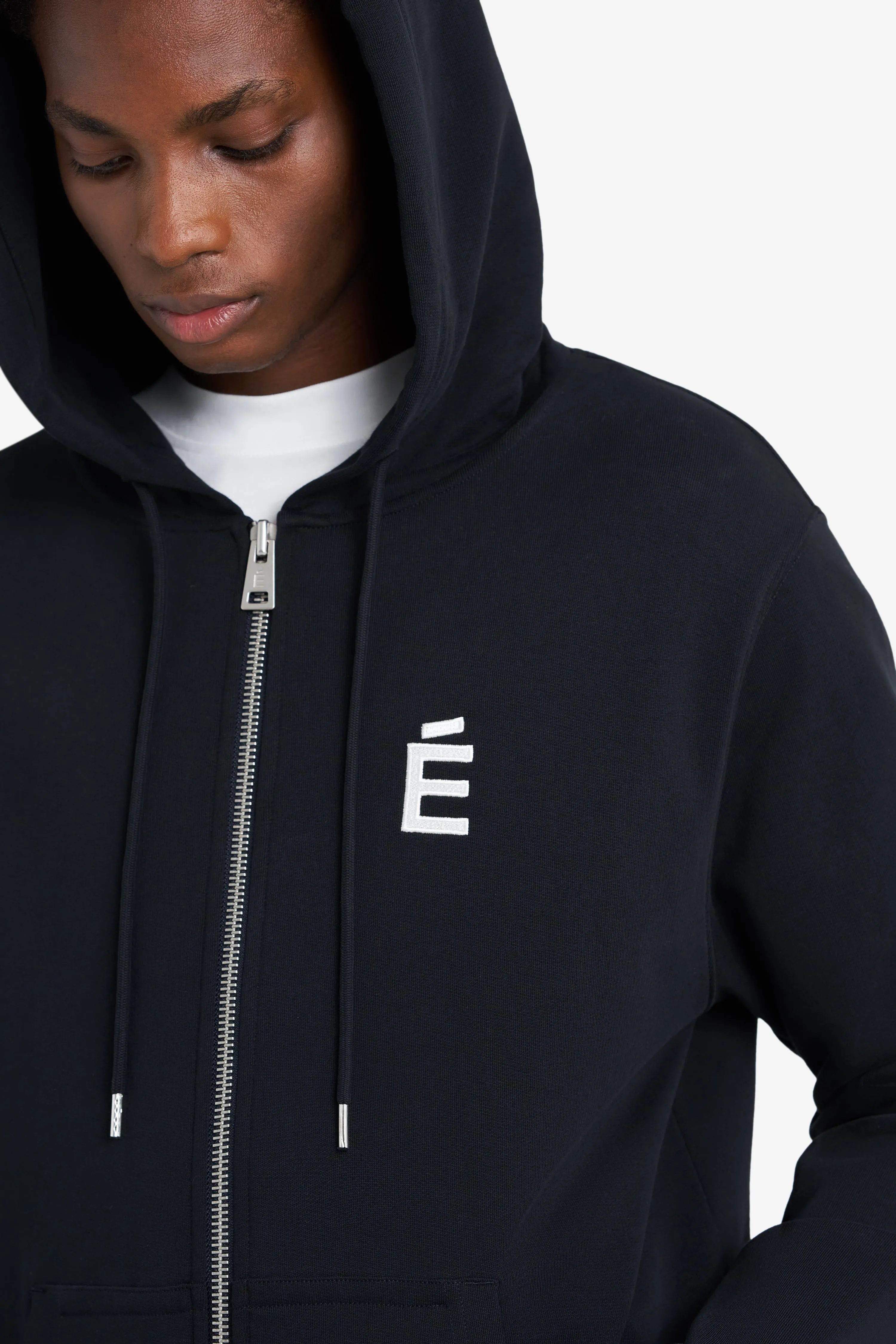 REGULAR ZIP HOODIE É BLACK sold by Etudes Studio product image thumbnail 4