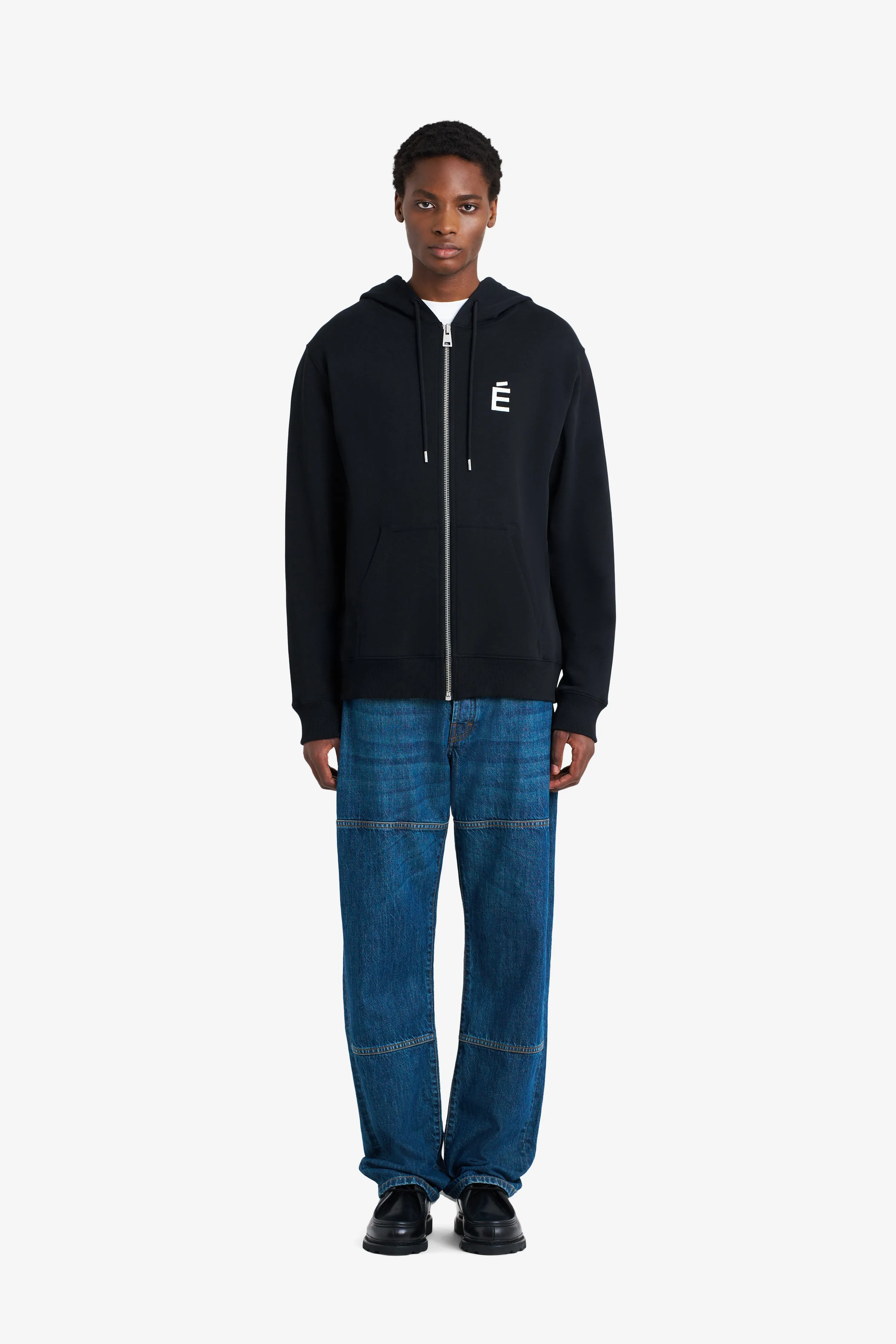 REGULAR ZIP HOODIE É BLACK sold by Etudes Studio product image thumbnail 2