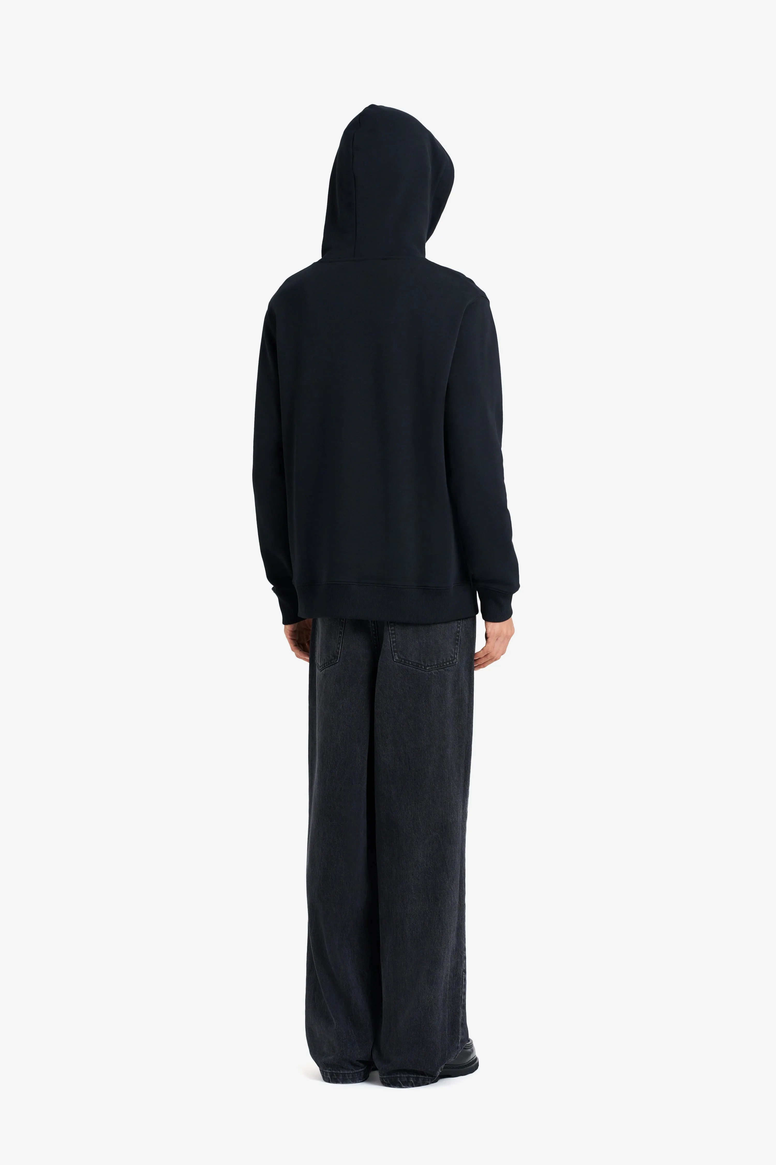 REGULAR HOODIE É WHITE BLACK sold by Etudes Studio product image thumbnail 5