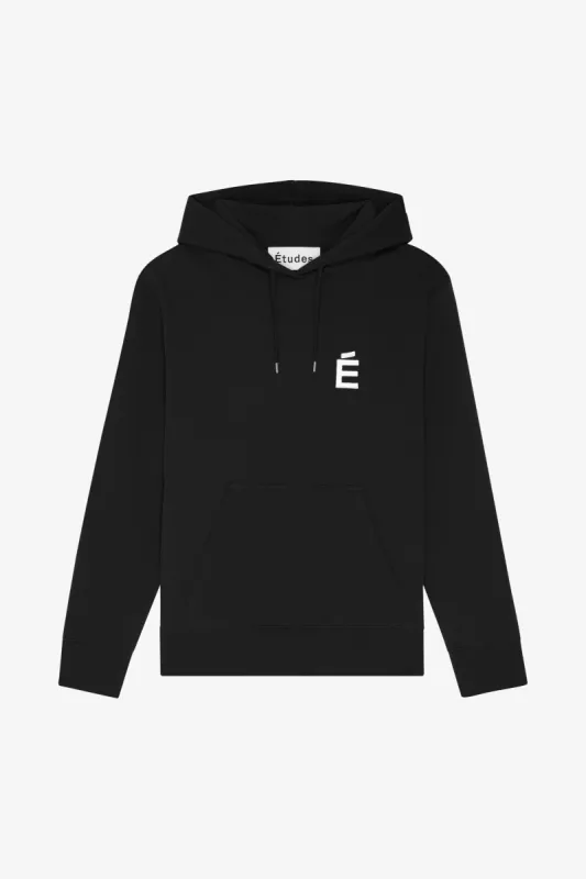 REGULAR HOODIE É WHITE BLACK sold by Etudes Studio