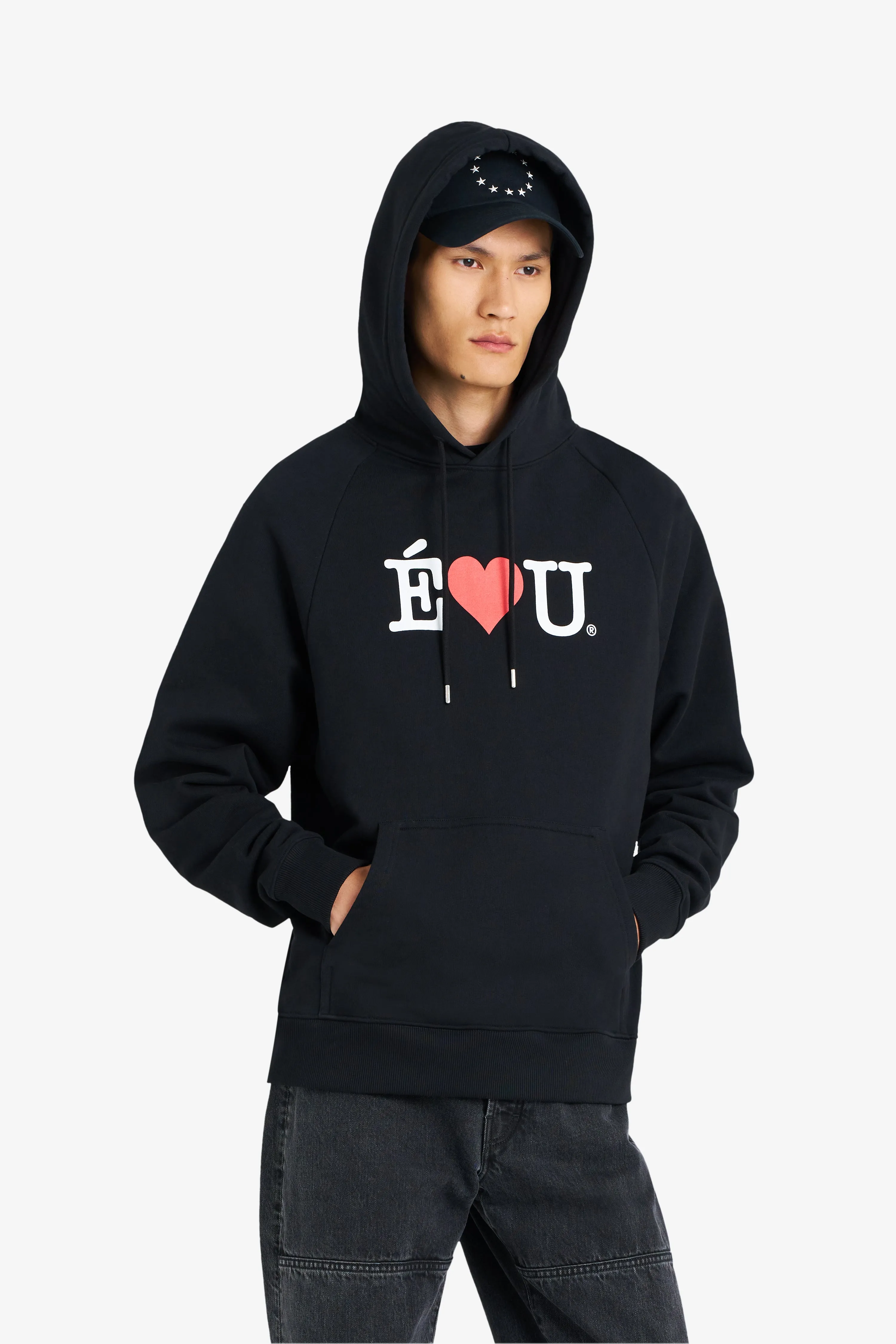 LOOSE HOODIE É L U BLACK sold by Etudes Studio product image thumbnail 3