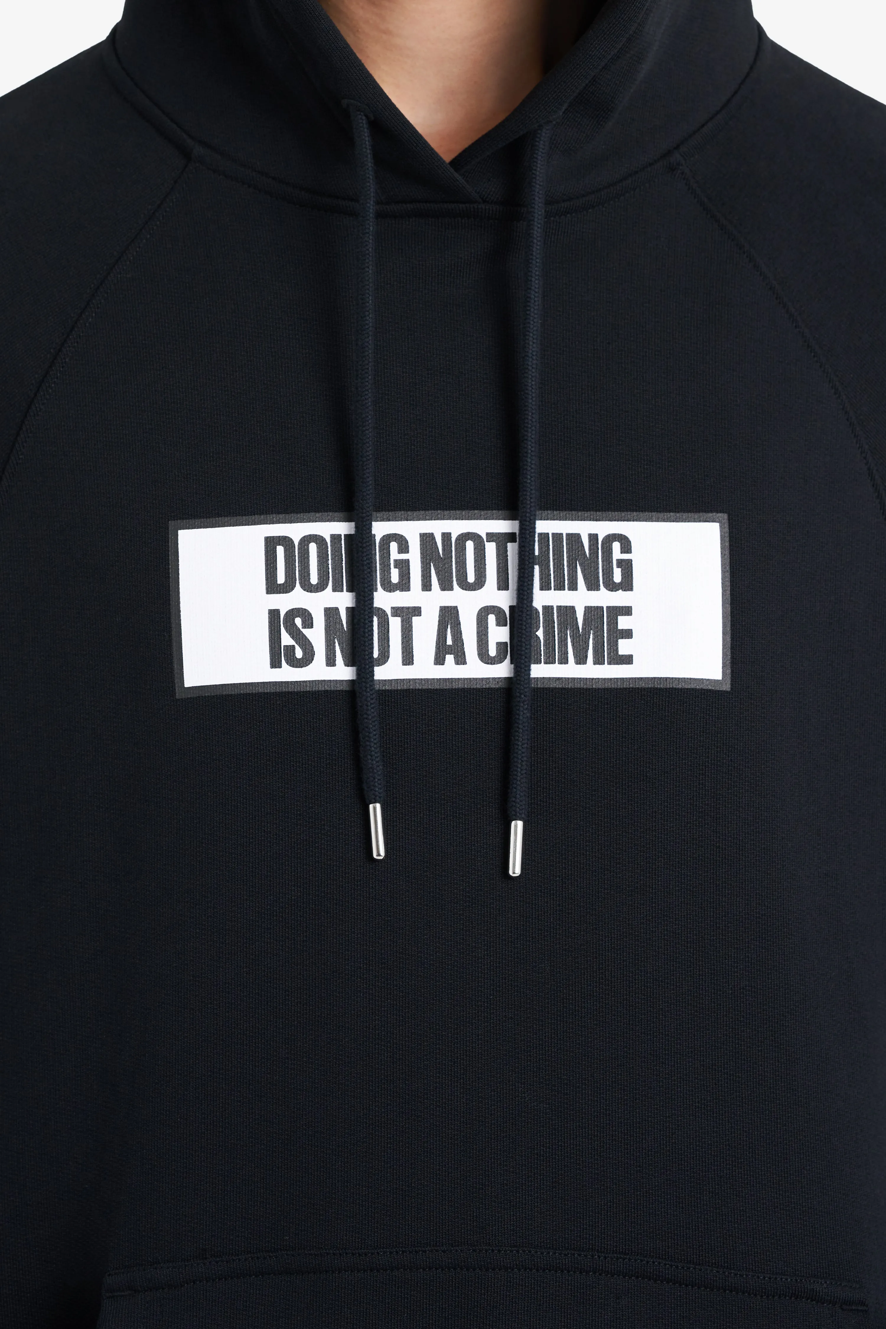 LOOSE HOODIE NOT A CRIME BLACK sold by Etudes Studio product image thumbnail 4
