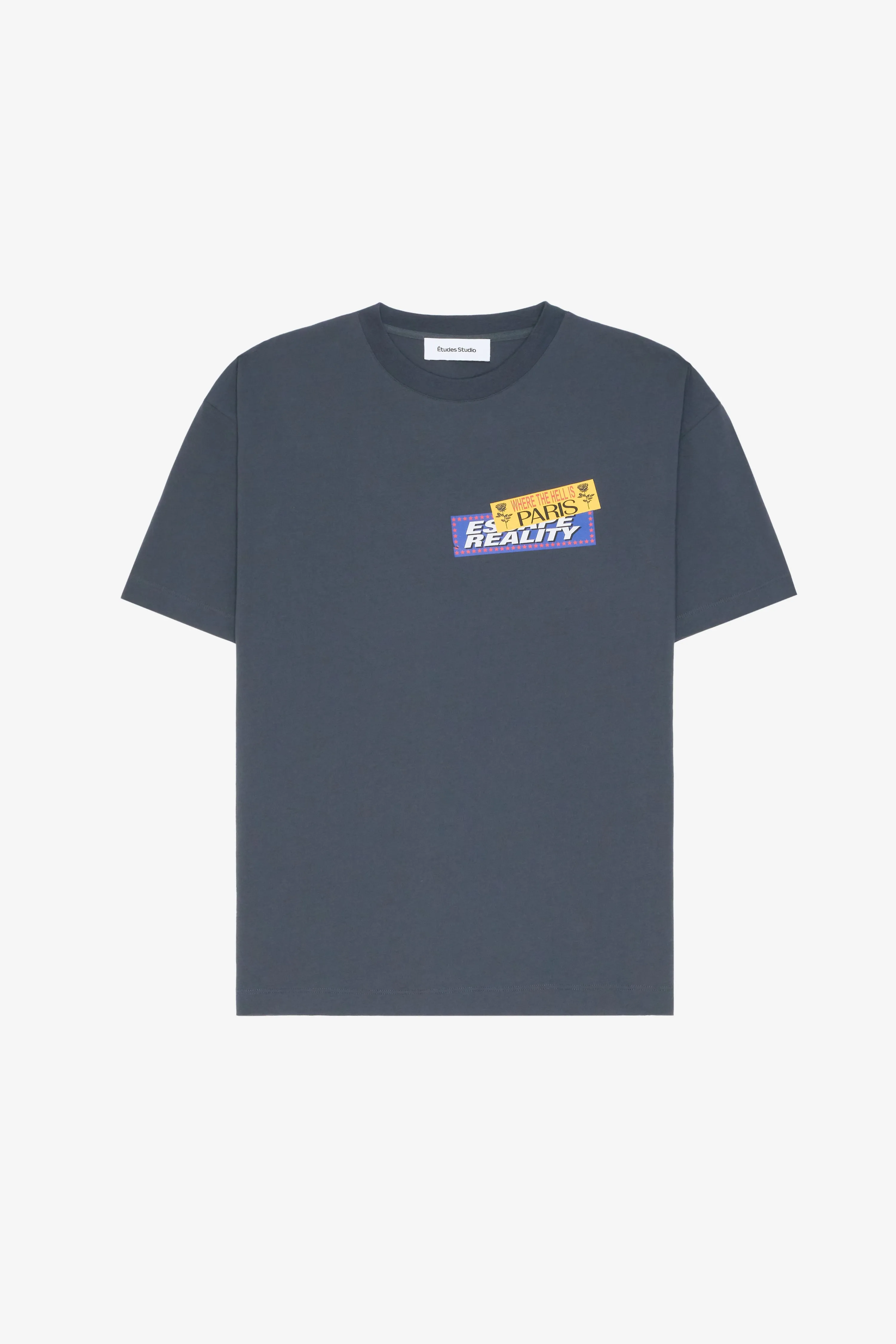 RELAX TEE SHIRT STICKERS DARK GREY sold by Etudes Studio