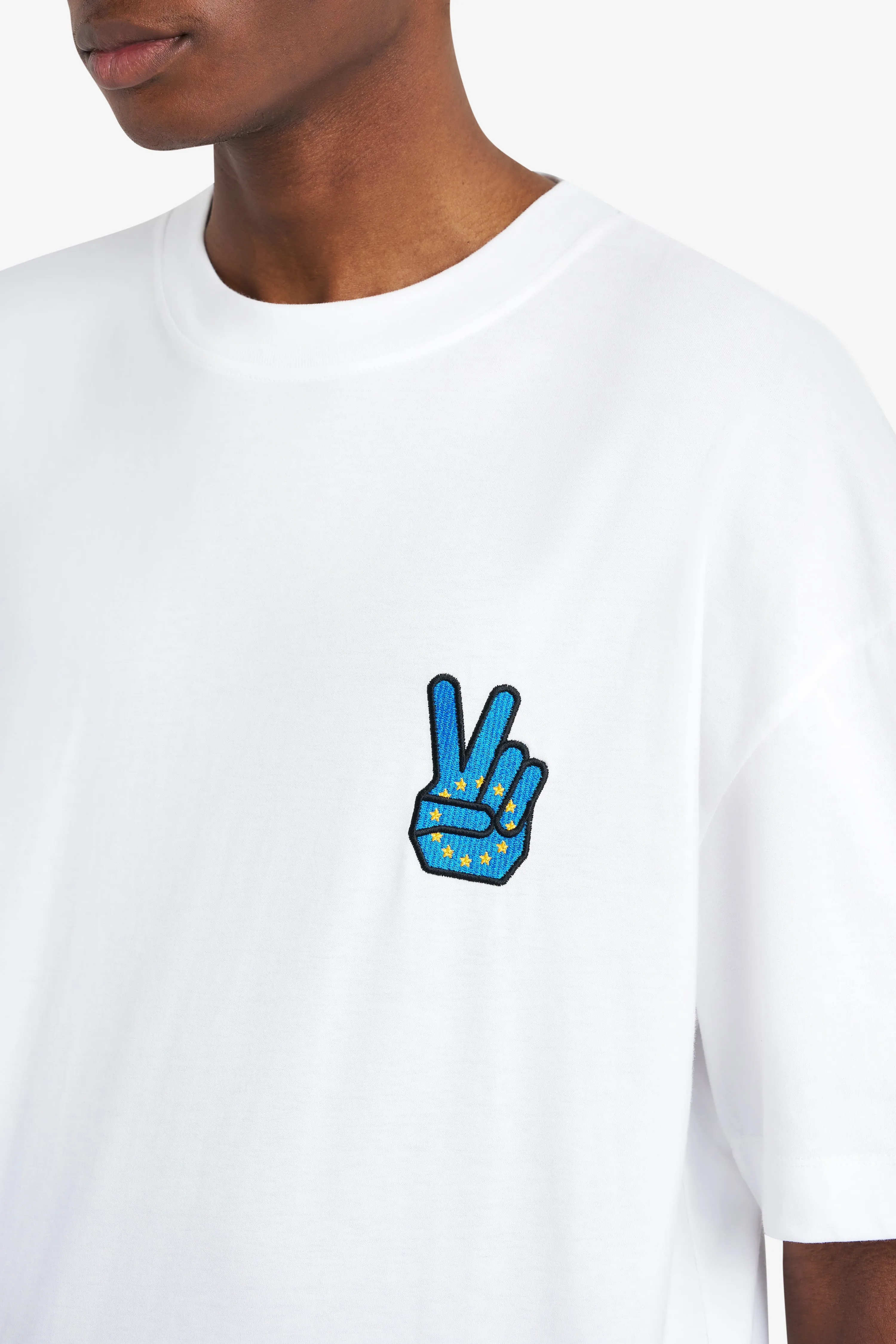 RELAX TEE SHIRT PEACE WHITE sold by Etudes Studio product image thumbnail 4
