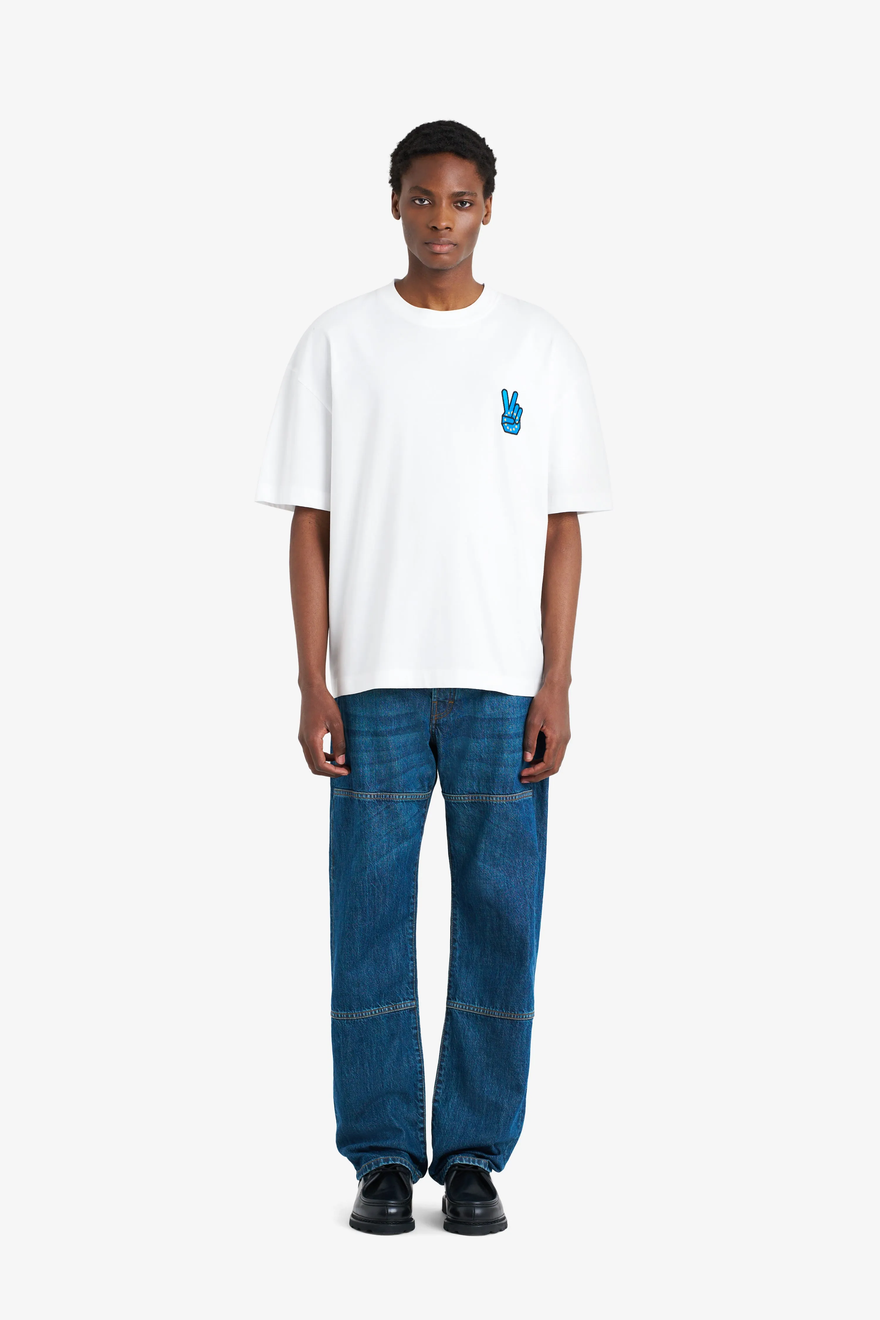 RELAX TEE SHIRT PEACE WHITE sold by Etudes Studio product image thumbnail 2