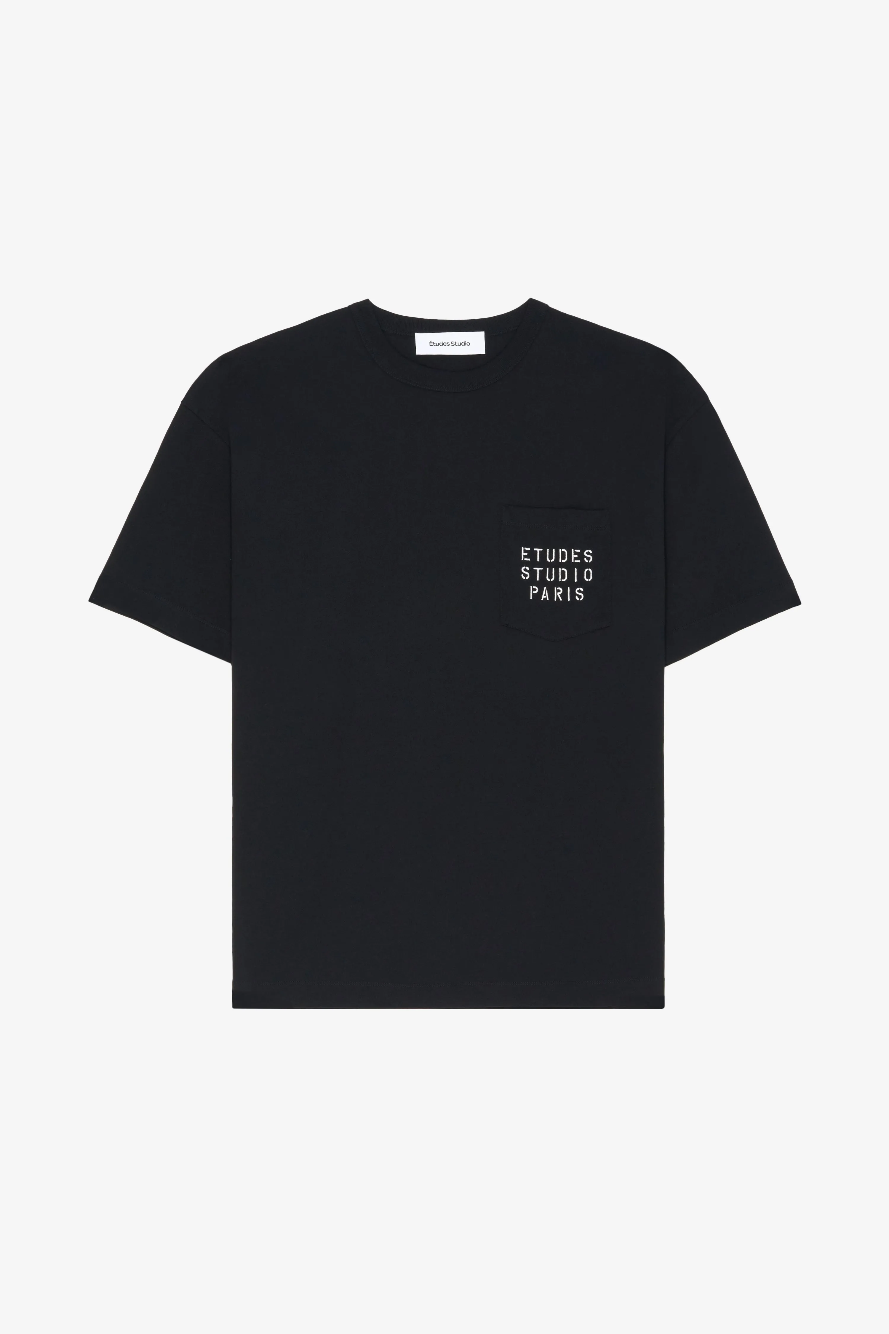 RELAX POCKET TEE SHIRT STENCIL BLACK sold by Etudes Studio