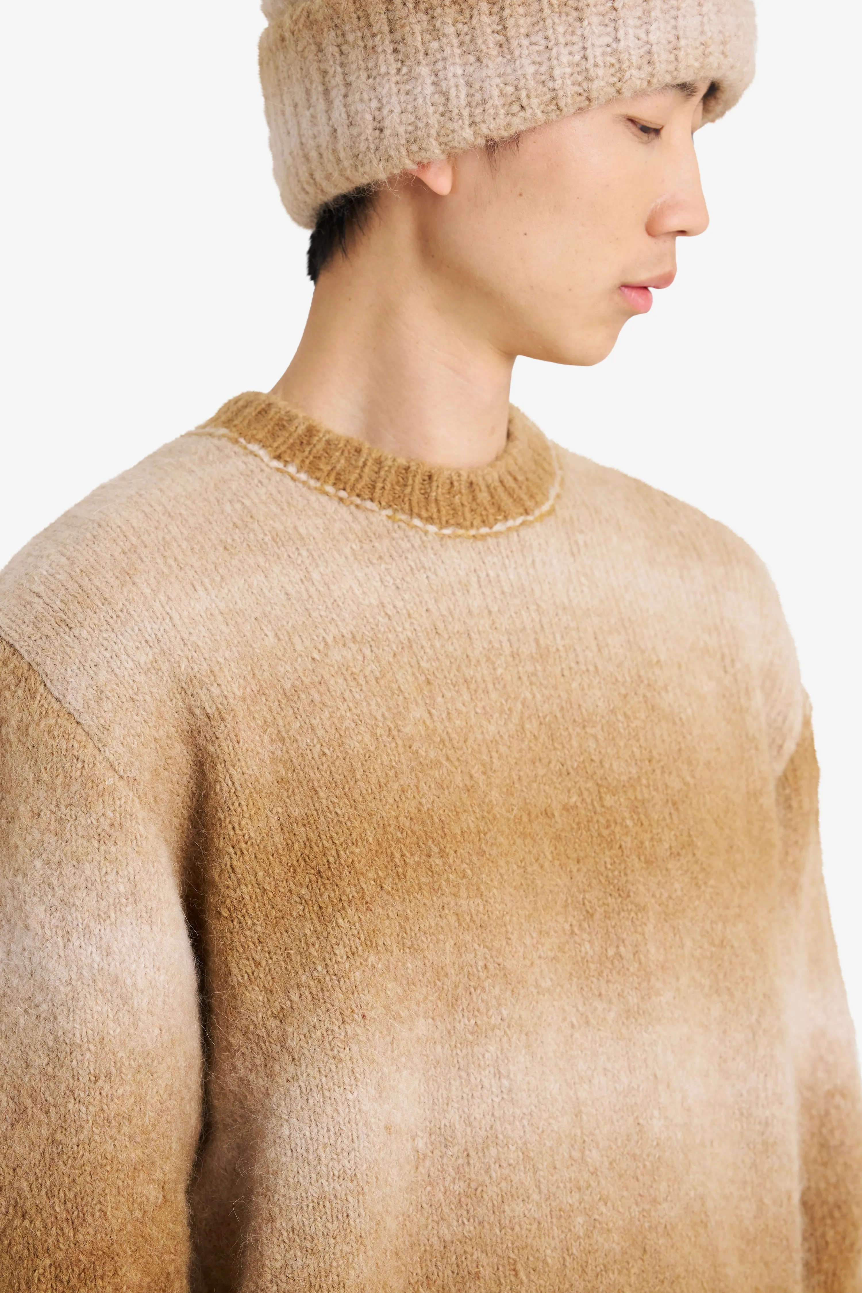 ALPACA ROUND NECK TAN sold by Etudes Studio product image thumbnail 4