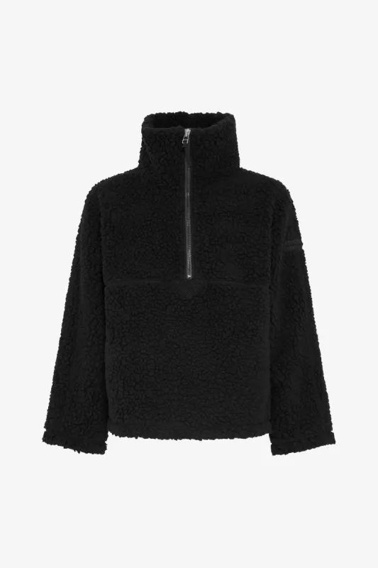 SHERPA FLEECE JACKET BLACK sold by Etudes Studio