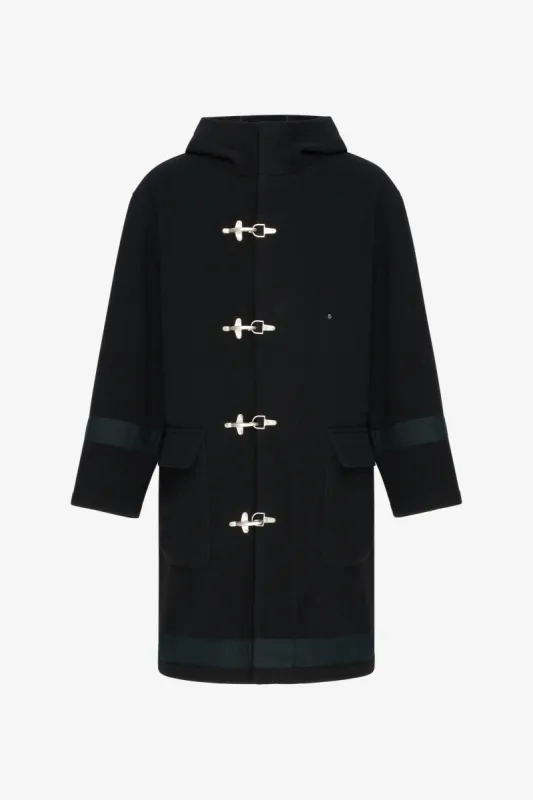 Engineered Garments Oversized Fireman Duffle Coat - Dark Navy Blue