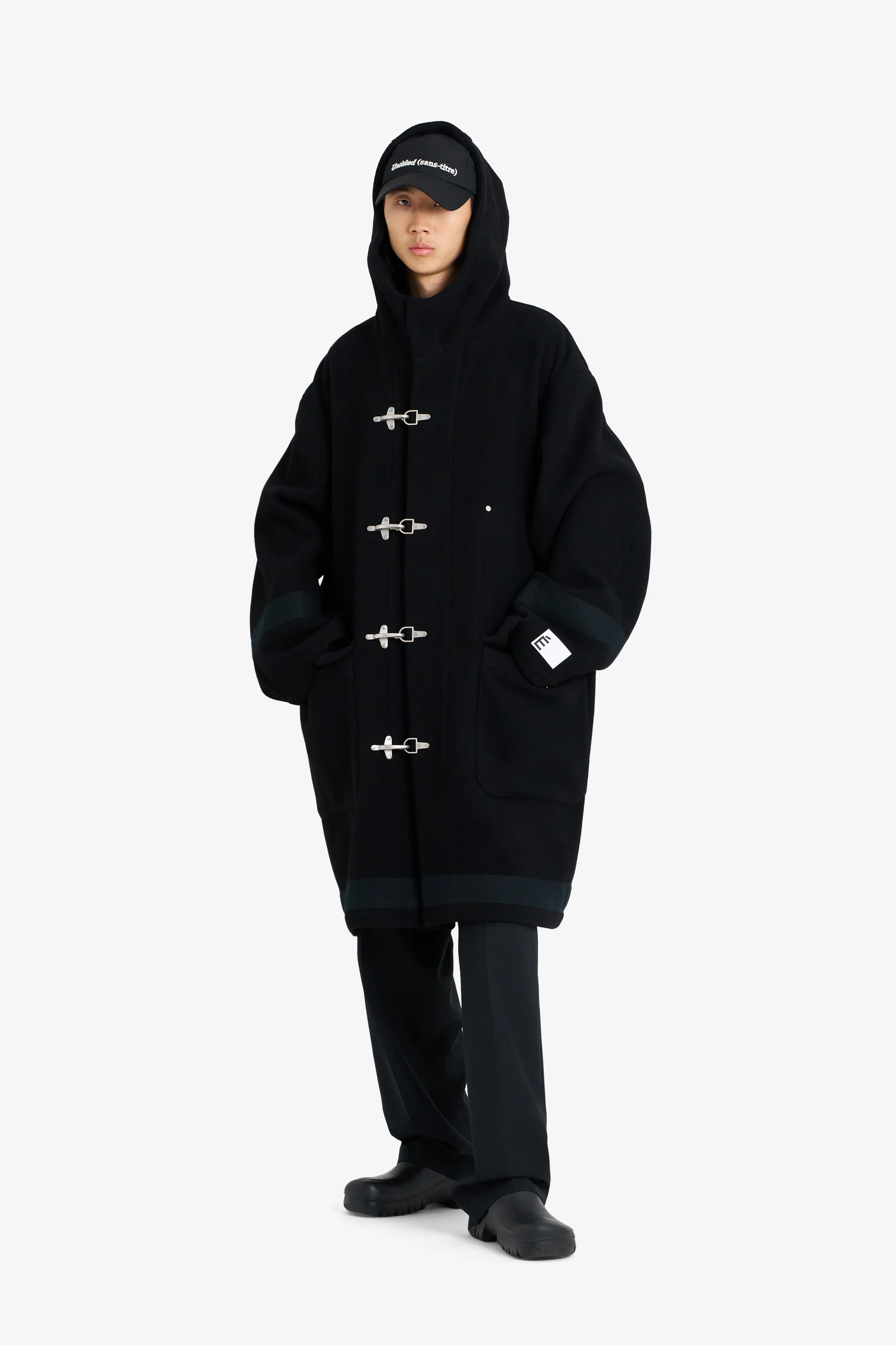 HEAVY WOOL COAT BLACK sold by Etudes Studio product image thumbnail 4