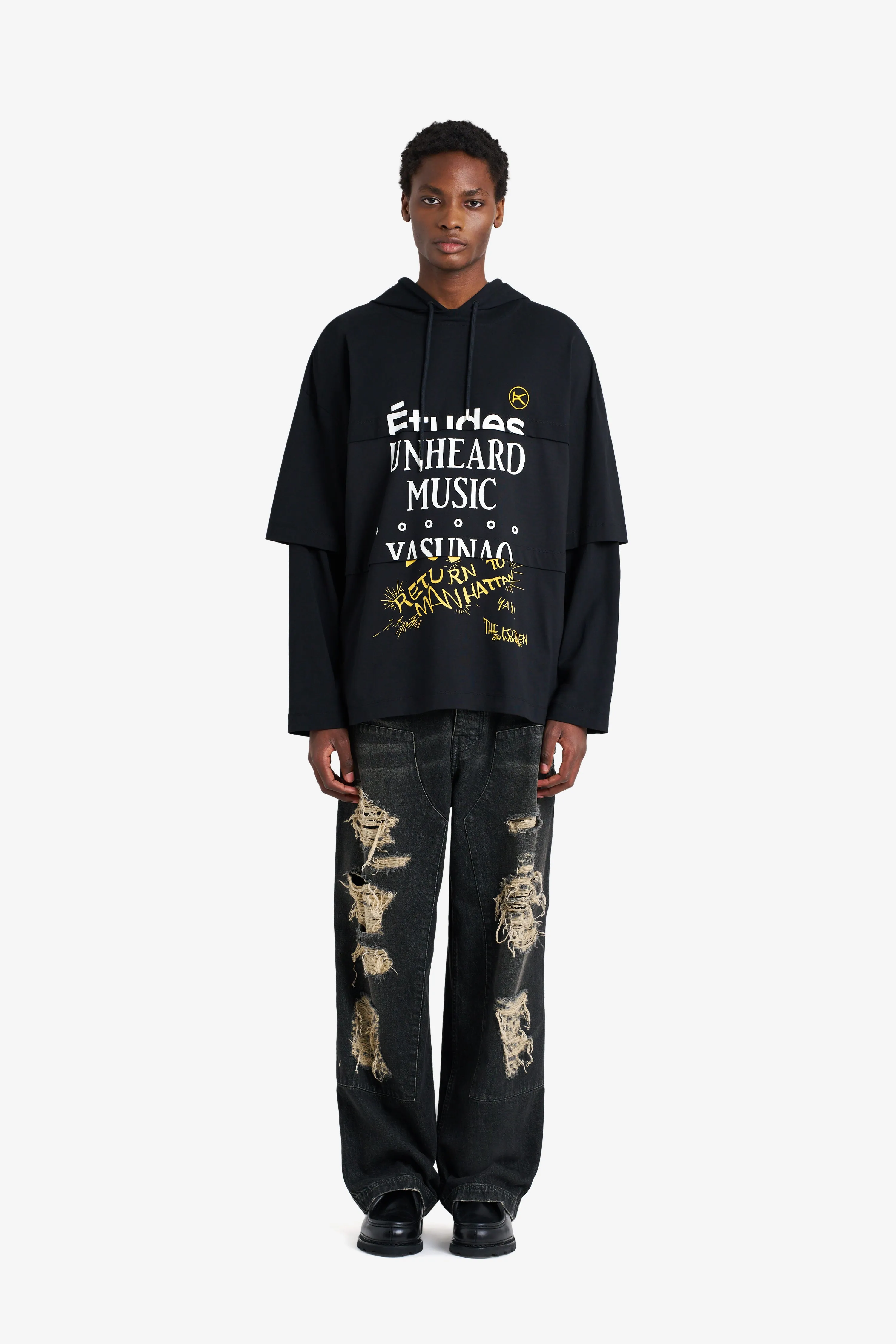 HOODIE LONG SLEEVES TEE SHIRT THE KITCHEN BLACK sold by Etudes Studio product image thumbnail 2