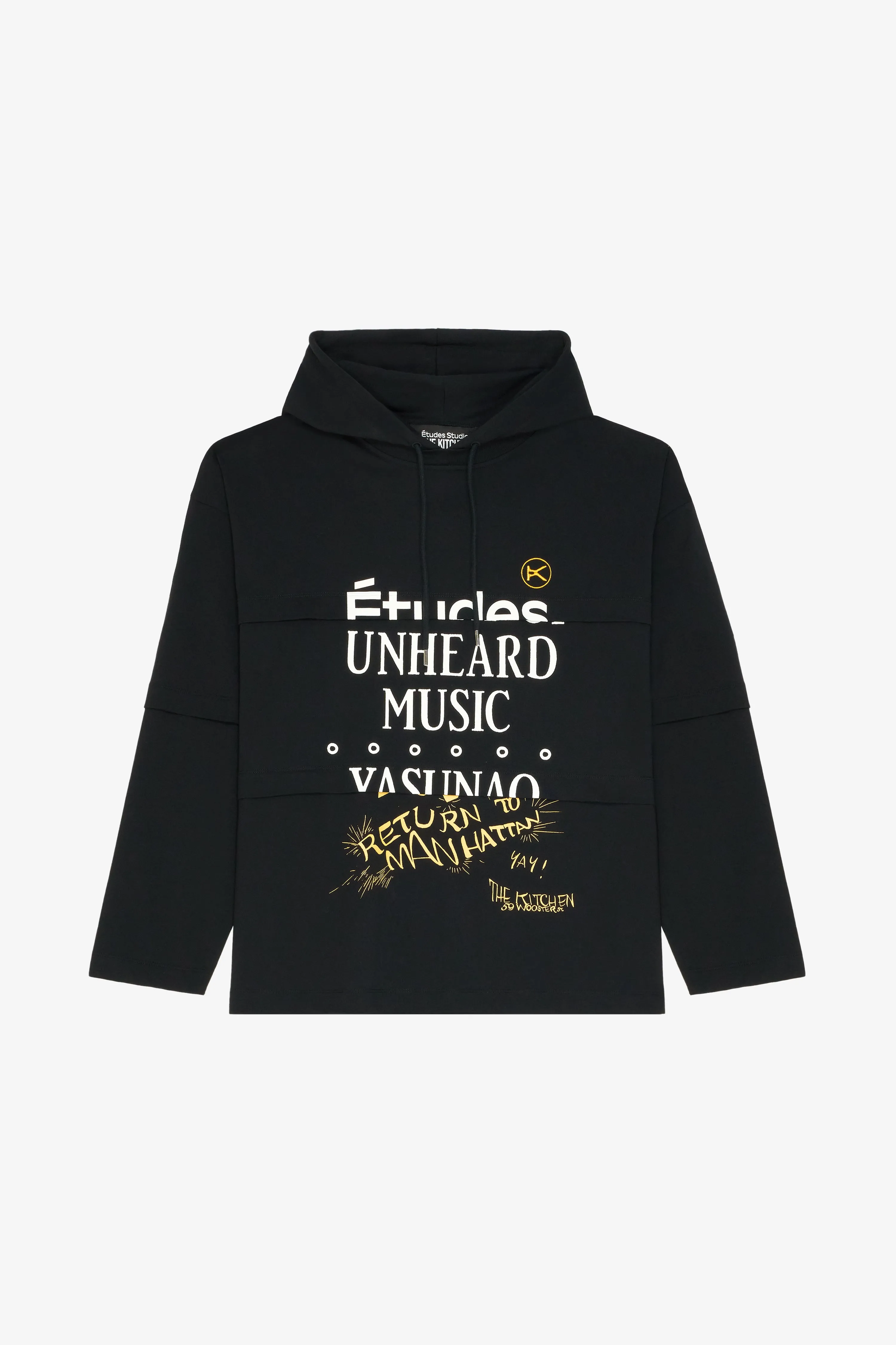 HOODIE LONG SLEEVES TEE SHIRT THE KITCHEN BLACK sold by Etudes Studio