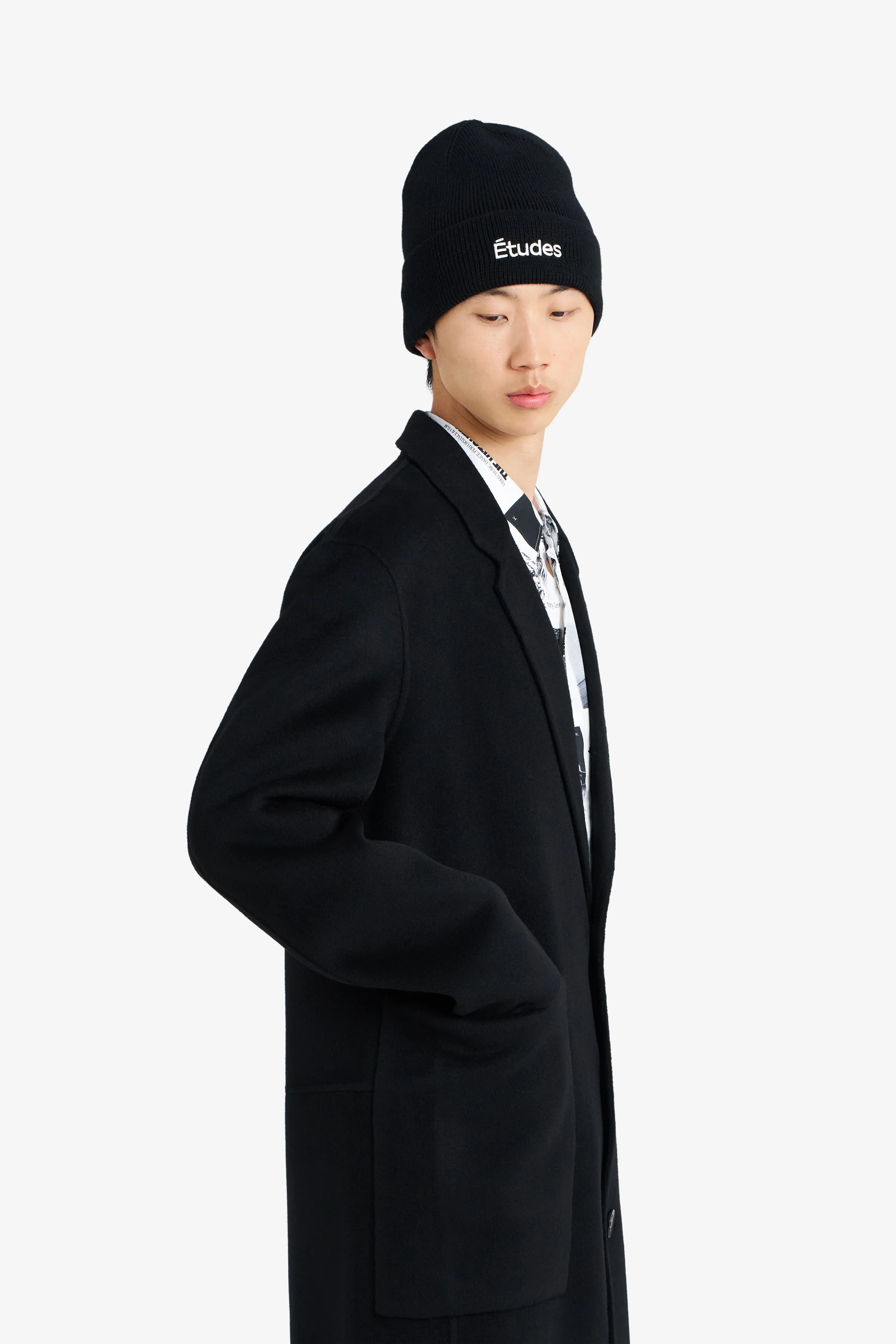 CLASSIC WOOL COAT BLACK sold by Etudes Studio product image thumbnail 4