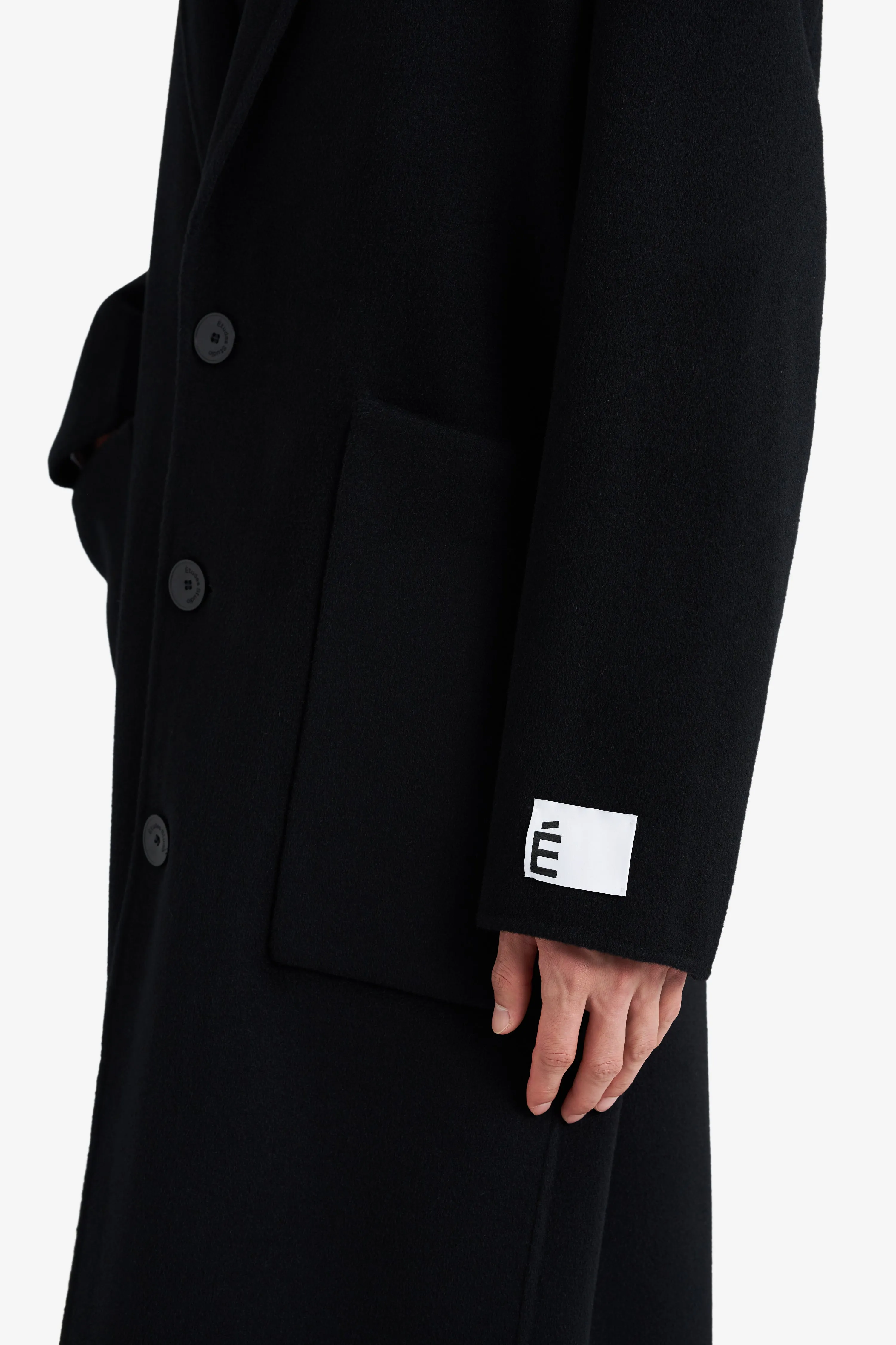 CLASSIC WOOL COAT BLACK sold by Etudes Studio product image thumbnail 5