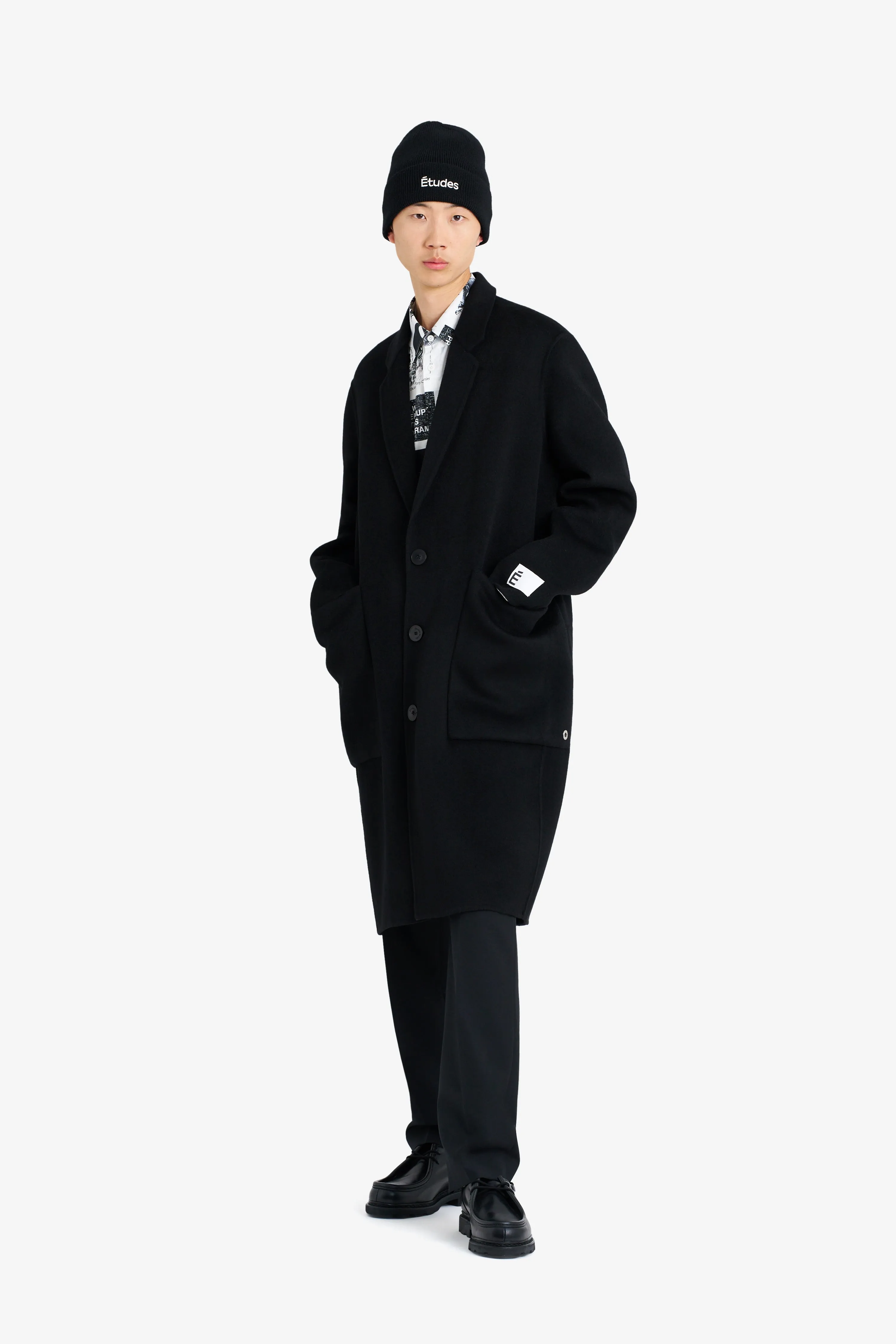 CLASSIC WOOL COAT BLACK sold by Etudes Studio product image thumbnail 3