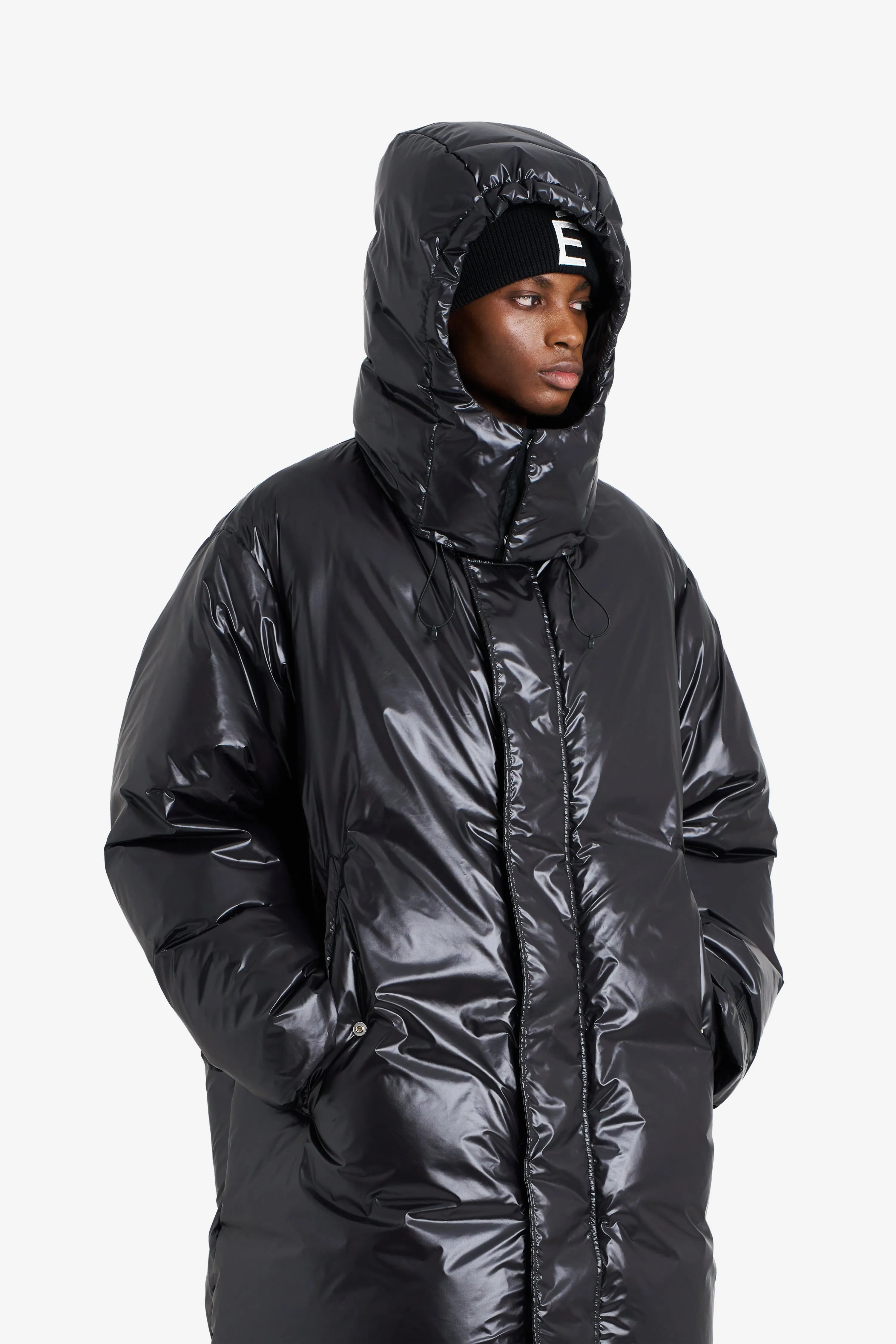 LONG DOWN PARKA SHINY BLACK sold by Etudes Studio product image thumbnail 3